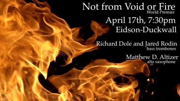 Not from Void or Fire - flyer